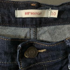 Levi’s 515 bootcut size 10 dark wash